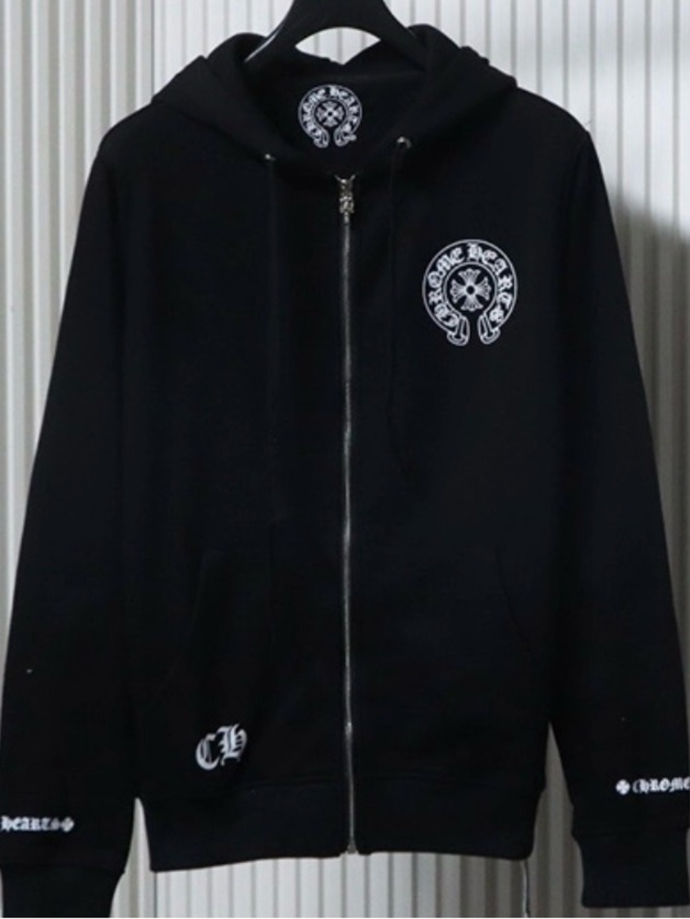 Chrome Hearts Hoodie With Printed Sleeves